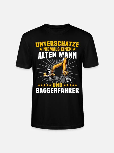Bagger Baggerfahrer Baggern - Stanley/Stella Unisex Bio-T-Shirt CRAFTER - Schwarz