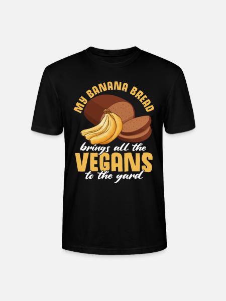 Funny Banana Bread Baking Apparel - Stanley/Stella CRAFTER Unisex Organic T-Shirt - black