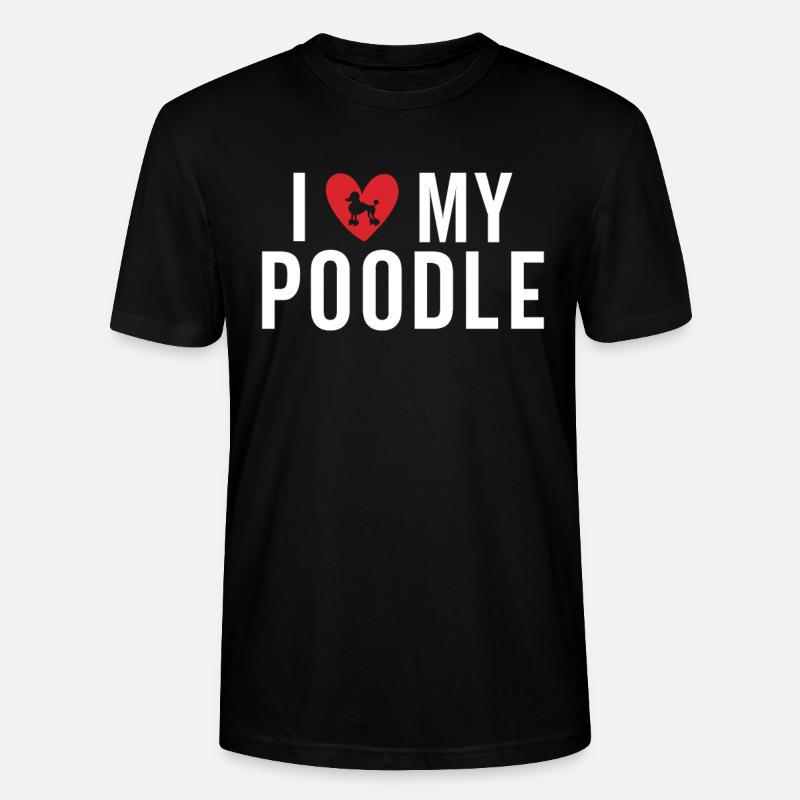 Pudel Geschenke - Stanley/Stella Unisex Bio-T-Shirt CRAFTER - Schwarz