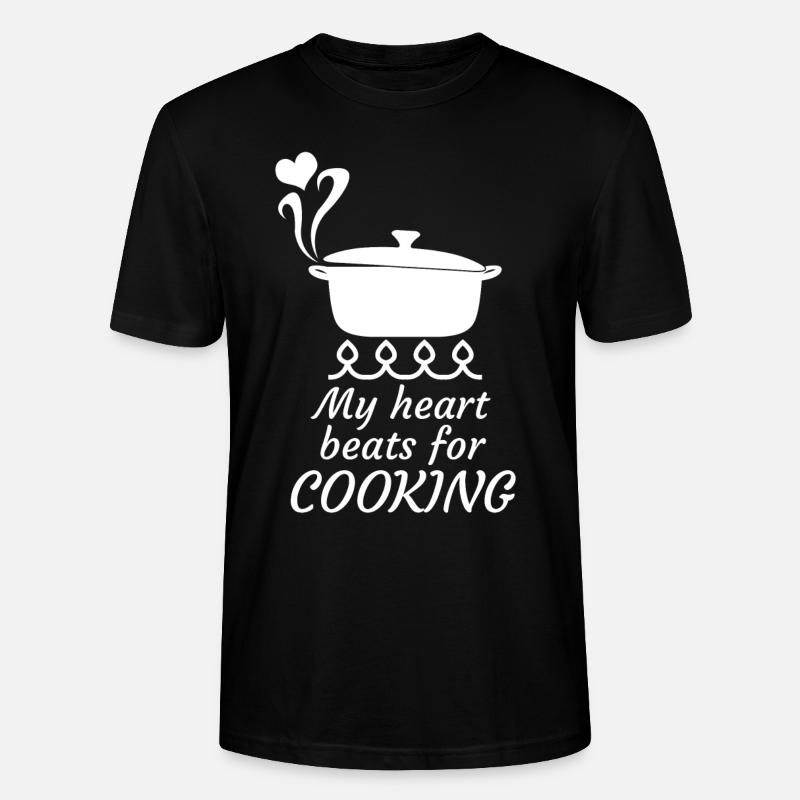 Kochen Küche Koch Kochmütze Küchenchef - Stanley/Stella Unisex Bio-T-Shirt CRAFTER - Schwarz
