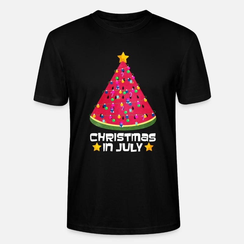 Wassermelone - Stanley/Stella Unisex Bio-T-Shirt CRAFTER - Schwarz