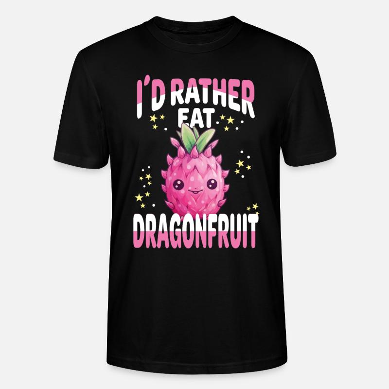 Fruit du dragon Kawaii - T-shirt bio CRAFTER Stanley Stella Unisexe - noir