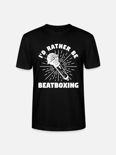 I'd Rather Be Beatboxing Beatbox Beatboxer - Stanley/Stella CRAFTER Unisex Organic T-Shirt - black