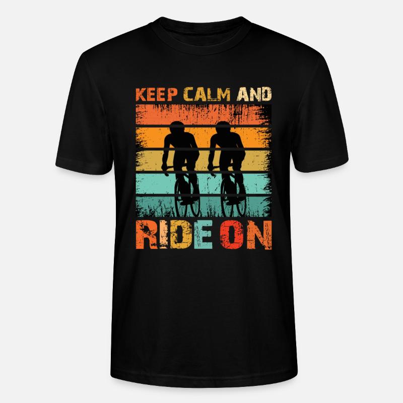 Keep Calm And Ride On - Stanley/Stella Unisex Bio-T-Shirt CRAFTER - Schwarz
