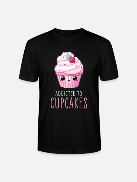 Cupcake Kawaii - Stanley/Stella CRAFTER Unisex Organic T-Shirt - black