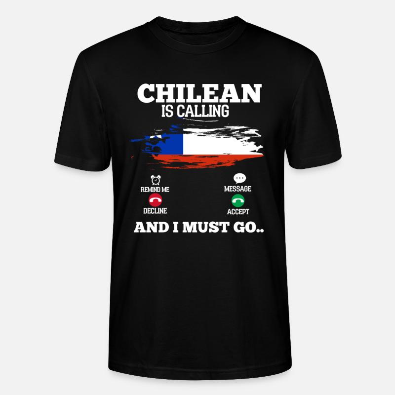 Chile - Stanley/Stella Unisex Bio-T-Shirt CRAFTER - Schwarz