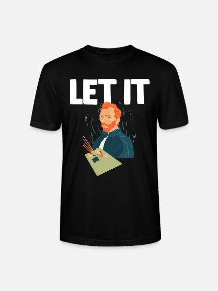 Lass es Gogh - Stanley/Stella Unisex Bio-T-Shirt CRAFTER - Schwarz