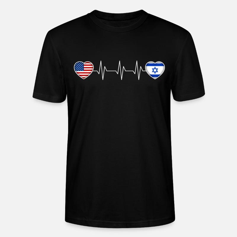 Israel - Stanley/Stella Unisex Bio-T-Shirt CRAFTER - Schwarz