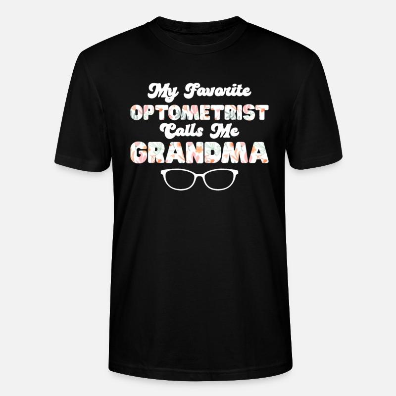 Optiker Geschenk Optometrie - Stanley/Stella Unisex Bio-T-Shirt CRAFTER - Schwarz