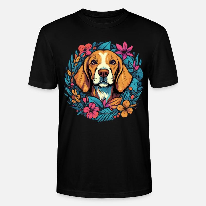 Cadeau de chien Beagle - T-shirt bio CRAFTER Stanley Stella Unisexe - noir