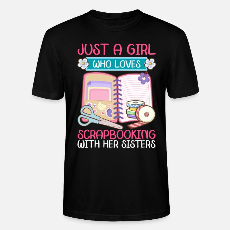 Scrapbooker - Stanley/Stella Unisex Bio-T-Shirt CRAFTER - Schwarz