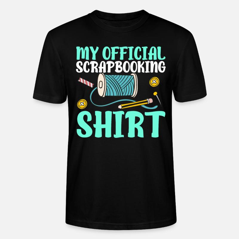 Scrapbooker - Stanley/Stella Unisex Bio-T-Shirt CRAFTER - Schwarz