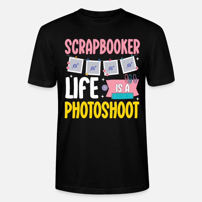 Scrapbooking - Stanley/Stella Unisex Bio-T-Shirt CRAFTER - Schwarz