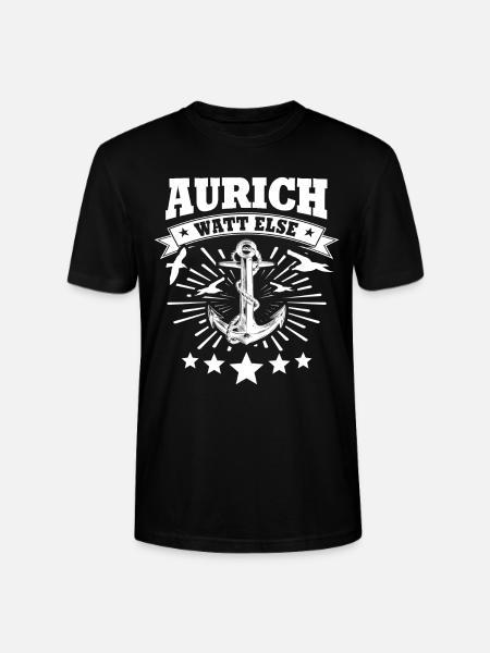 Aurich Sayings Auricher - Stanley/Stella CRAFTER Unisex Organic T-Shirt - black