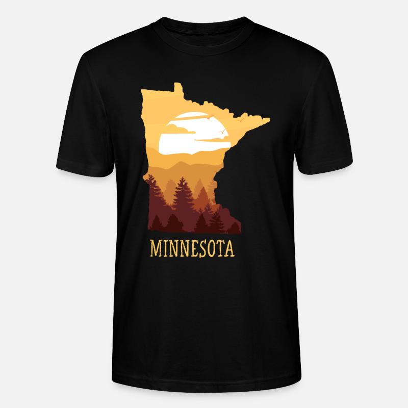 Minnesota - Stanley/Stella Unisex Bio-T-Shirt CRAFTER - Schwarz