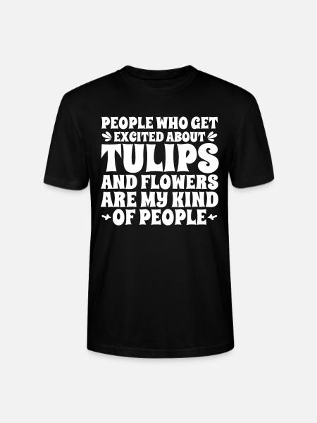 Tulips Tulips - Stanley/Stella CRAFTER Unisex Organic T-Shirt - black