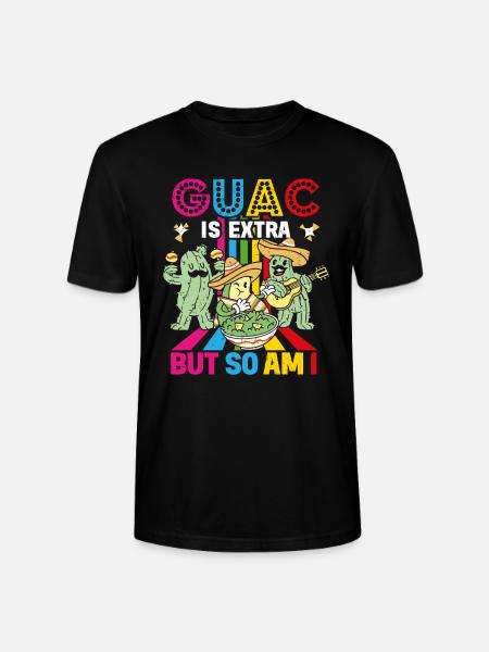 Avocado Guacamole Mexican Mexico Latino - Stanley/Stella CRAFTER Unisex Organic T-Shirt - black