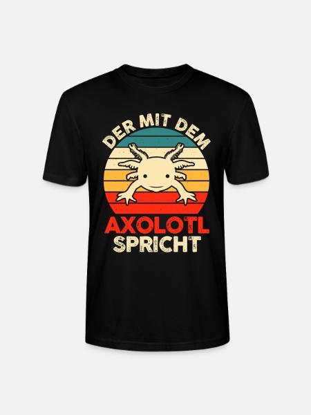 Axolotl - Stanley/Stella Unisex Bio-T-Shirt CRAFTER - Schwarz