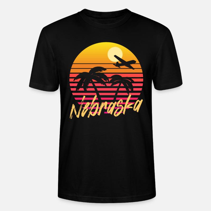 Nebraska - Stanley/Stella Unisex Bio-T-Shirt CRAFTER - Schwarz