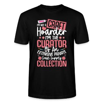 Artisanat Artisan - T-shirt bio CRAFTER Stanley Stella Unisexe - noir - Devant - Alina (178cm) & Michal (187cm)