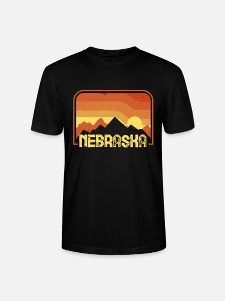 Nebraska - Stanley/Stella CRAFTER Unisex Organic T-Shirt - black