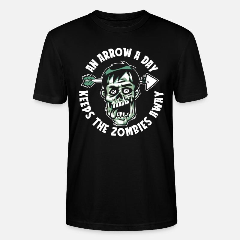 Zombie Halloween drôle - T-shirt bio CRAFTER Stanley Stella Unisexe - noir