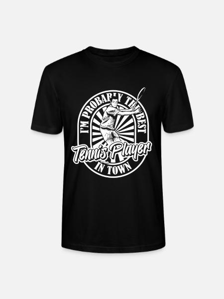 Tennis - T-shirt bio CRAFTER Stanley Stella Unisexe - noir
