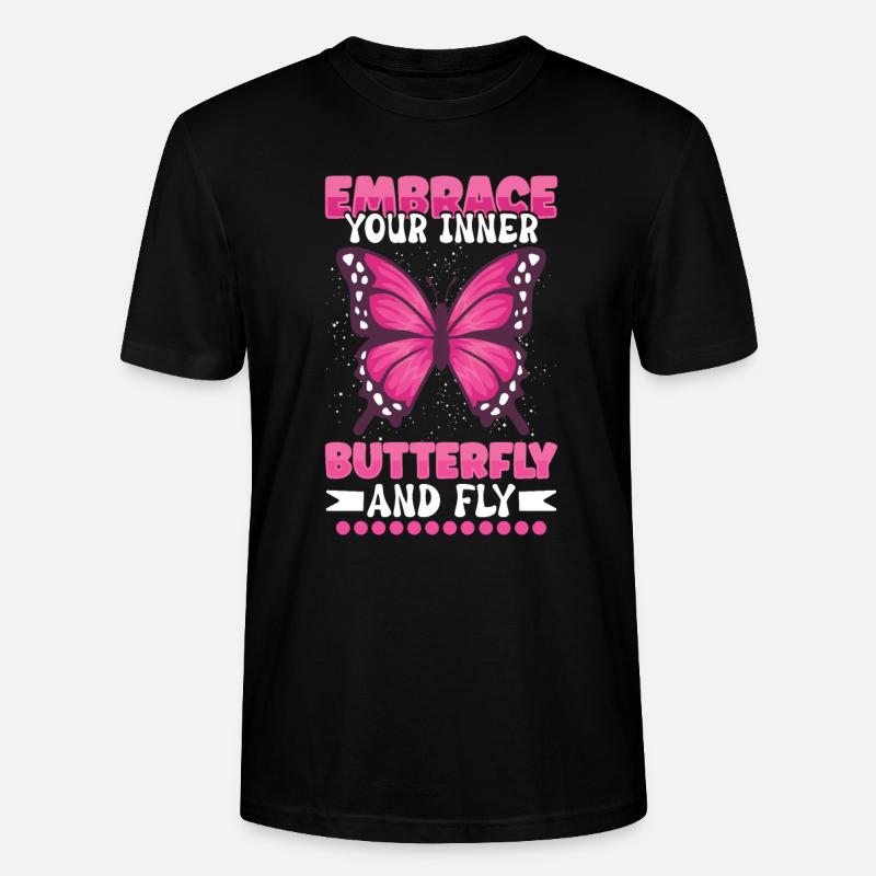 Insecte papillon monarque Monarque Habitat - T-shirt bio CRAFTER Stanley Stella Unisexe - noir