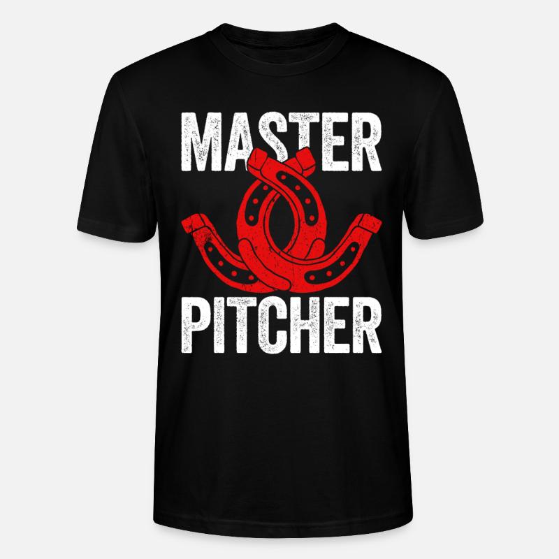 Master Pitcher Horseshoe Pitching - Stanley/Stella Unisex Bio-T-Shirt CRAFTER - Schwarz