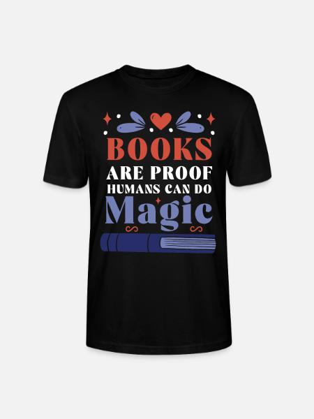 Livres Preuve Les Humains Font Magique Amoureux des livres - T-shirt bio CRAFTER Stanley Stella Unisexe - noir