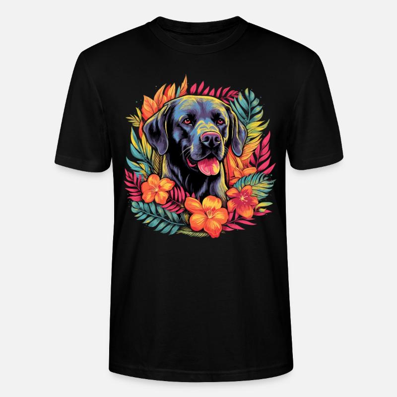 Labrador Hund Geschenk - Stanley/Stella Unisex Bio-T-Shirt CRAFTER - Schwarz