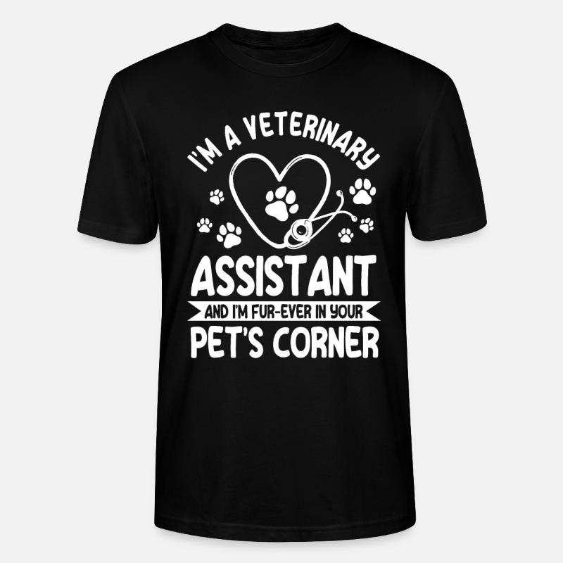Veterinärassistentin - Stanley/Stella Unisex Bio-T-Shirt CRAFTER - Schwarz