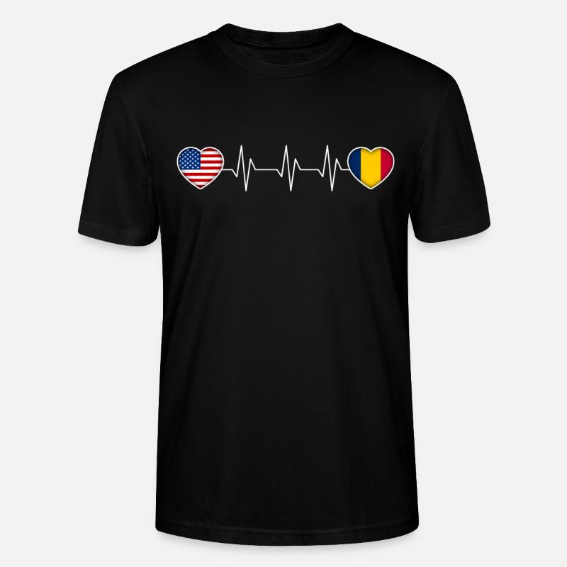 Tschad - Stanley/Stella Unisex Bio-T-Shirt CRAFTER - Schwarz