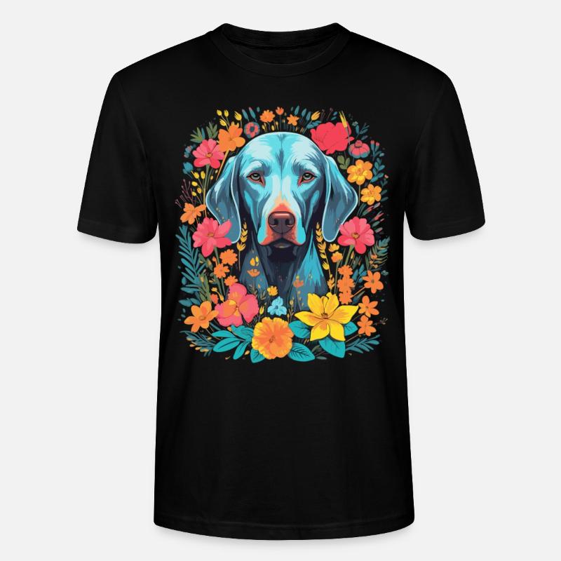 Cadeau de chien Weimaraner - T-shirt bio CRAFTER Stanley Stella Unisexe - noir