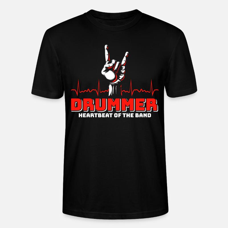 Drummers Drummers Drummers Drummers - Stanley/Stella CRAFTER Unisex Organic T-Shirt - black