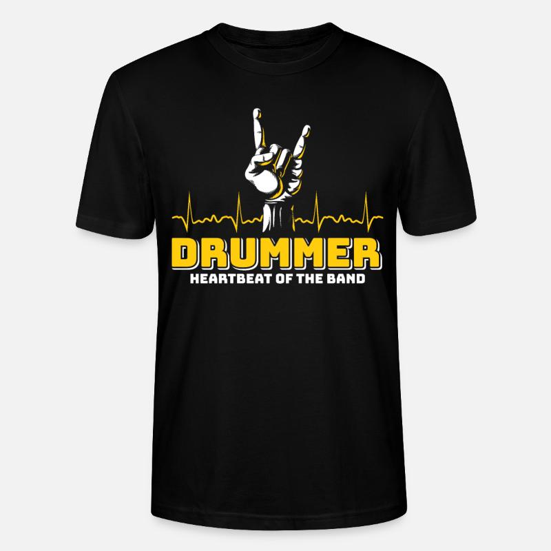 Drummers Drummers Drummers Drummers - Stanley/Stella CRAFTER Unisex Organic T-Shirt - black