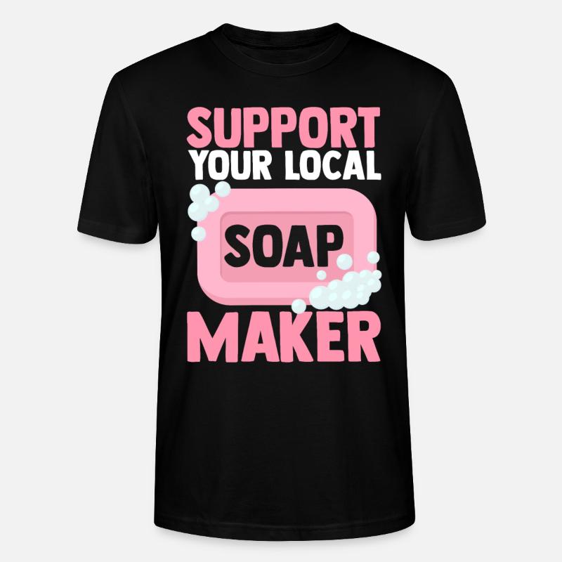 Fabrication de savon, savonnier, savonologue - T-shirt bio CRAFTER Stanley Stella Unisexe - noir