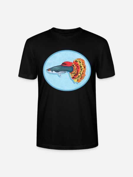 Aquarium Guppies Aquarist Aquaristics Gift - Stanley/Stella CRAFTER Unisex Organic T-Shirt - black