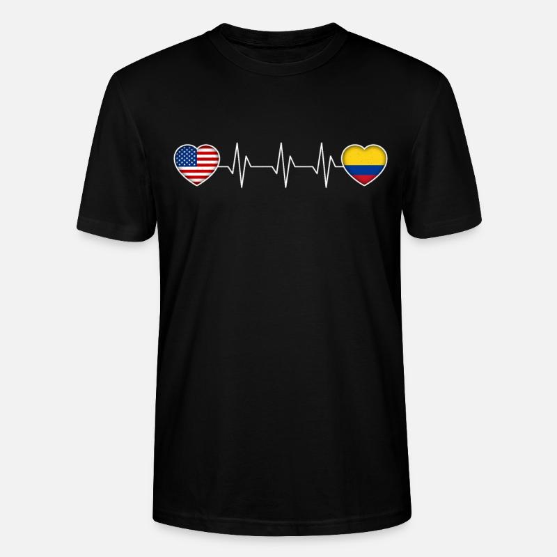 Kolumbien - Stanley/Stella Unisex Bio-T-Shirt CRAFTER - Schwarz