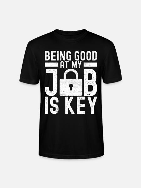 Schlüsseldienst Locksmith Dietrich - Stanley/Stella CRAFTER Unisex Organic T-Shirt - black