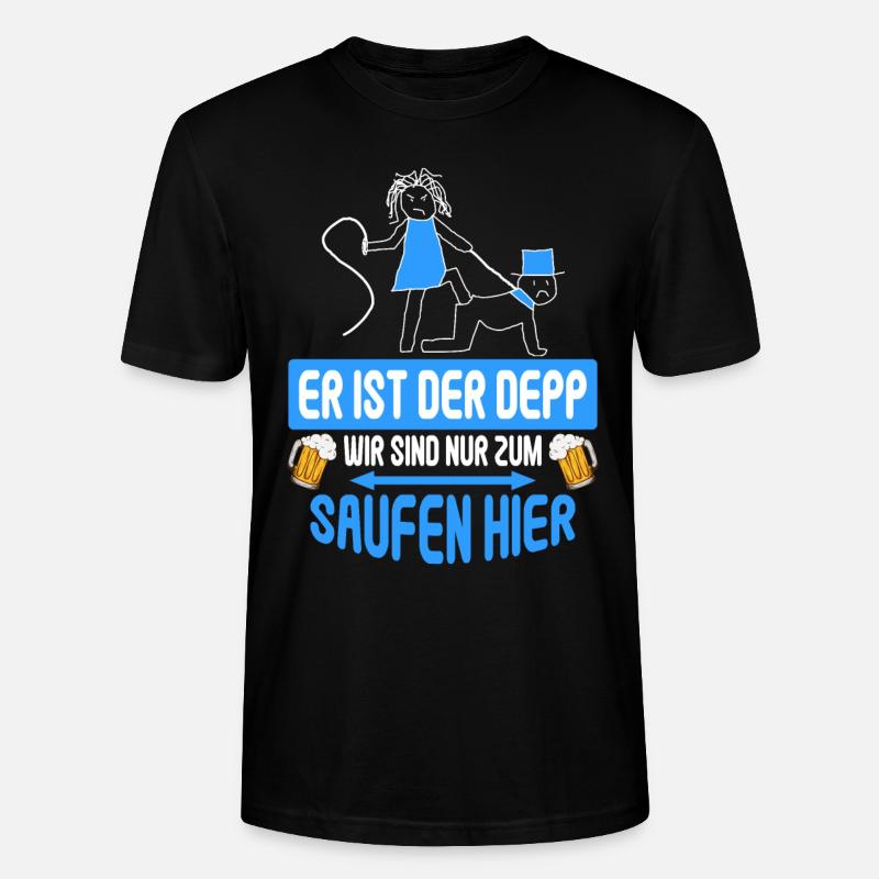 Junggesellenabschied Poltern Polterabend JGA - Stanley/Stella Unisex Bio-T-Shirt CRAFTER - Schwarz