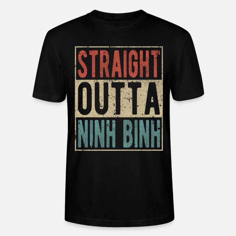 Straight Outta Ninh Binh - Stanley/Stella Unisex Bio-T-Shirt CRAFTER - Schwarz
