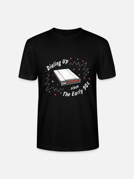 90s Nostalgie Rétro 90s Dial-up - T-shirt bio CRAFTER Stanley Stella Unisexe - noir