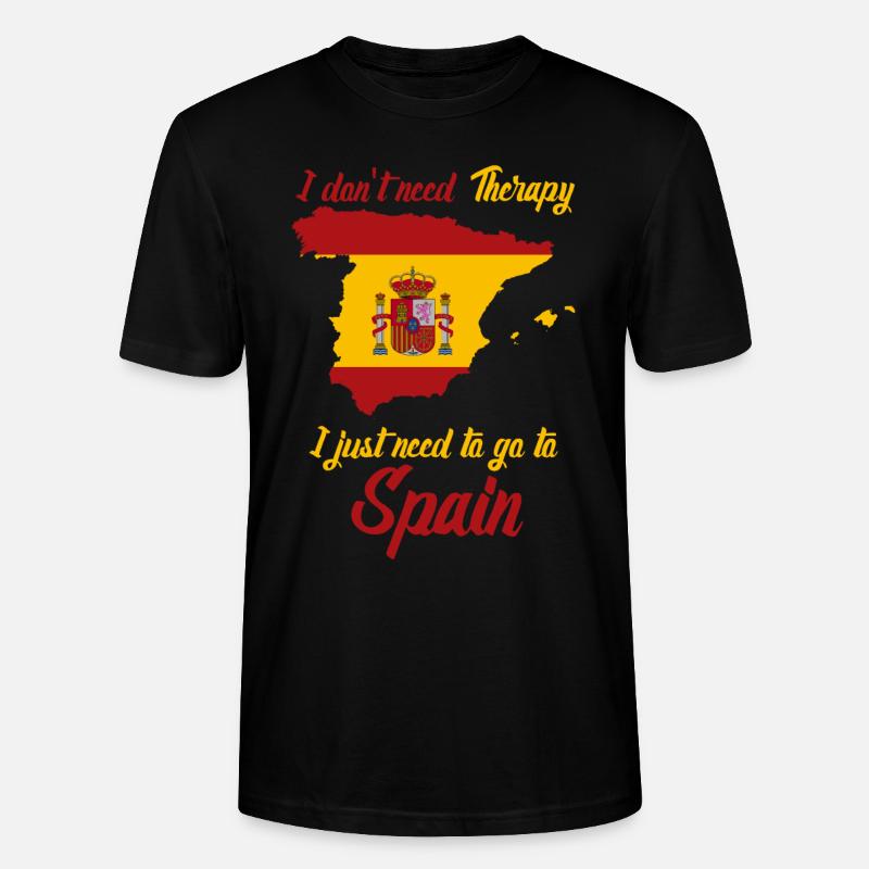Spanien - Stanley/Stella Unisex Bio-T-Shirt CRAFTER - Schwarz