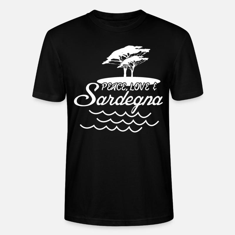 Sardaigne Plage Sardaigne Sardaigne - T-shirt bio CRAFTER Stanley Stella Unisexe - noir
