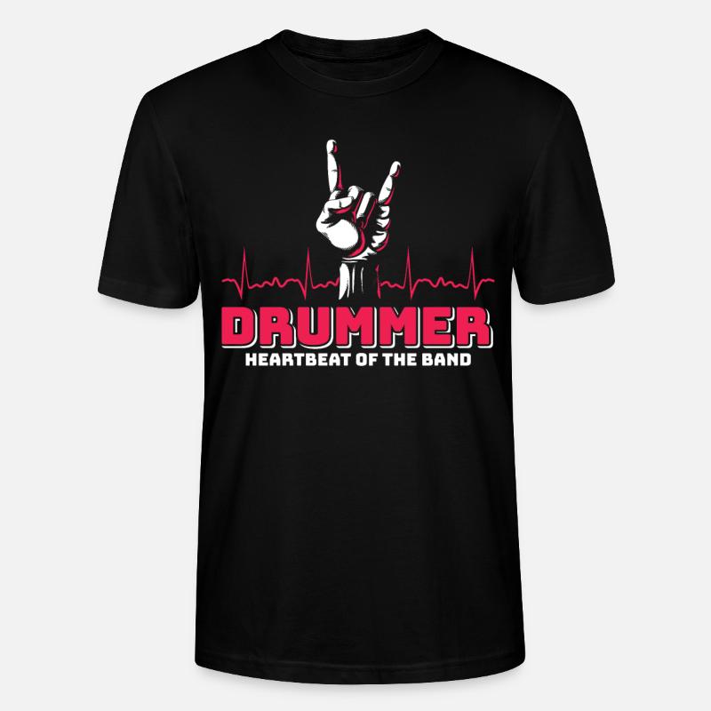 Drummers Drummers Drummers Drummers - Stanley/Stella CRAFTER Unisex Organic T-Shirt - black