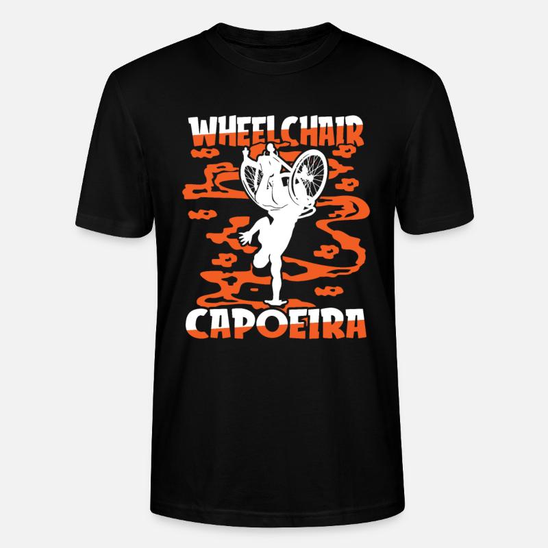 Capoeira Kampftanz Rollstuhl - Stanley/Stella Unisex Bio-T-Shirt CRAFTER - Schwarz