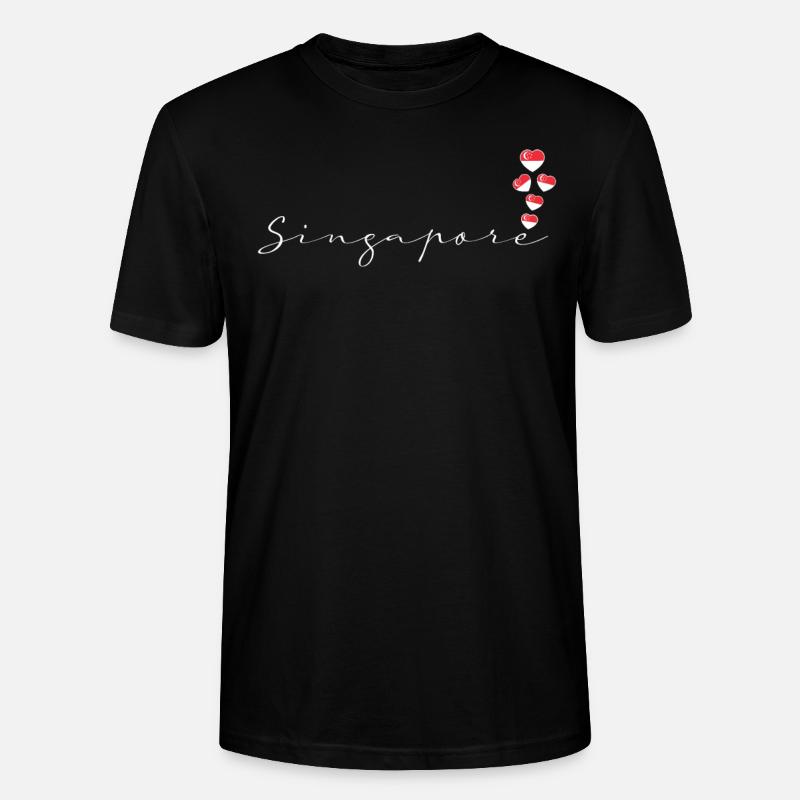 Singapur - Stanley/Stella Unisex Bio-T-Shirt CRAFTER - Schwarz