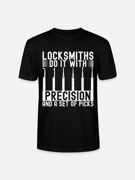 Schlüsseldienst Locksmith Dietrich - Stanley/Stella Unisex Bio-T-Shirt CRAFTER - Schwarz