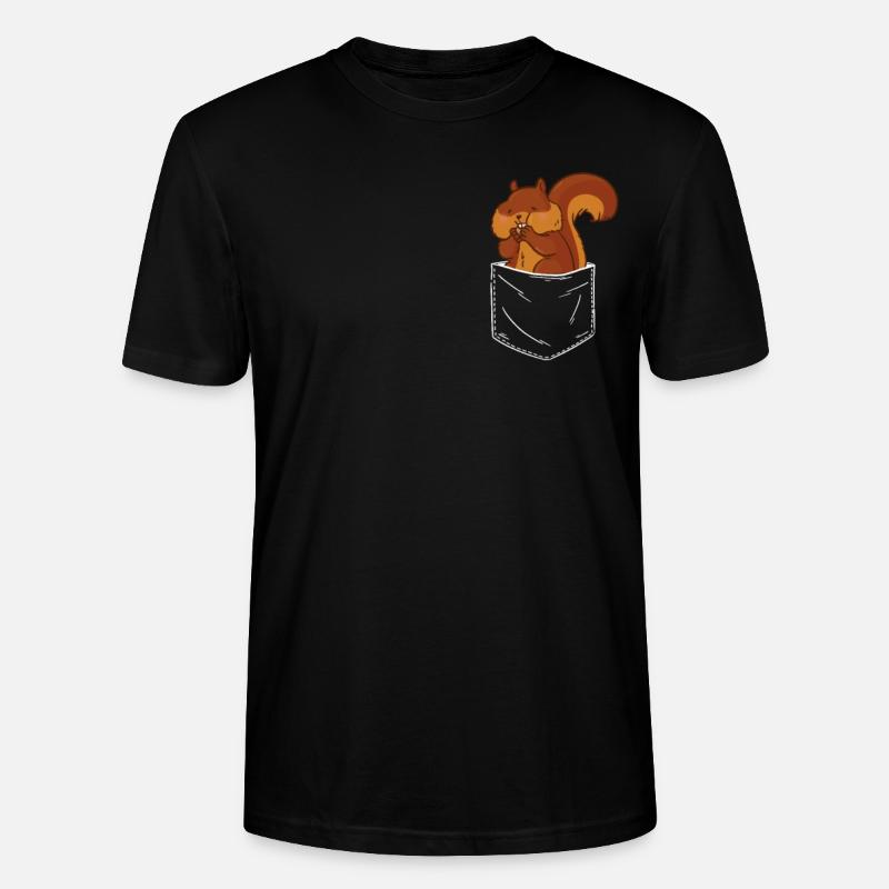 Écureuil arboricole Écureuil - T-shirt bio CRAFTER Stanley Stella Unisexe - noir